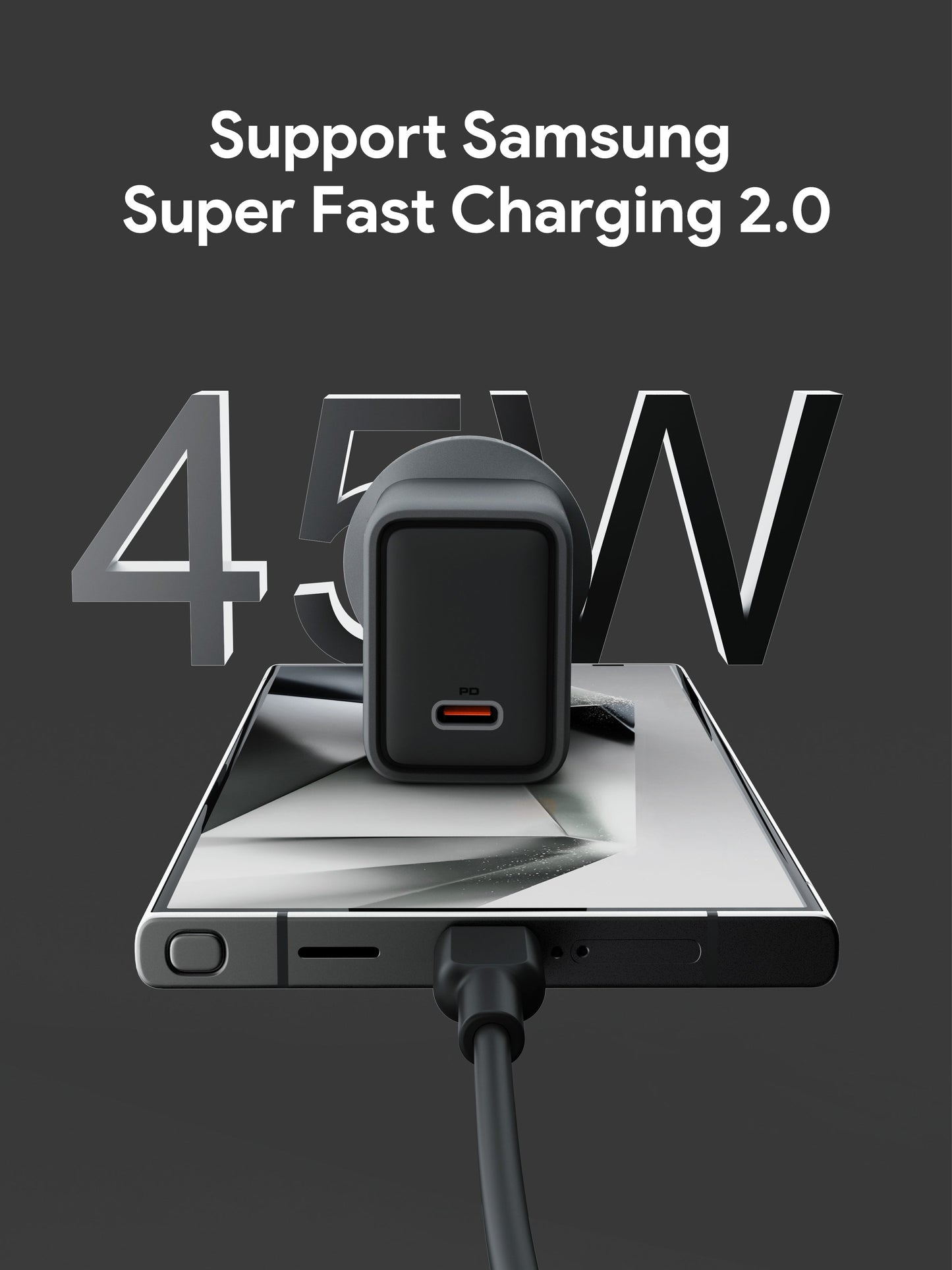 Aukey-Comet 45W PD Fast Wall Charger GaN USB-C