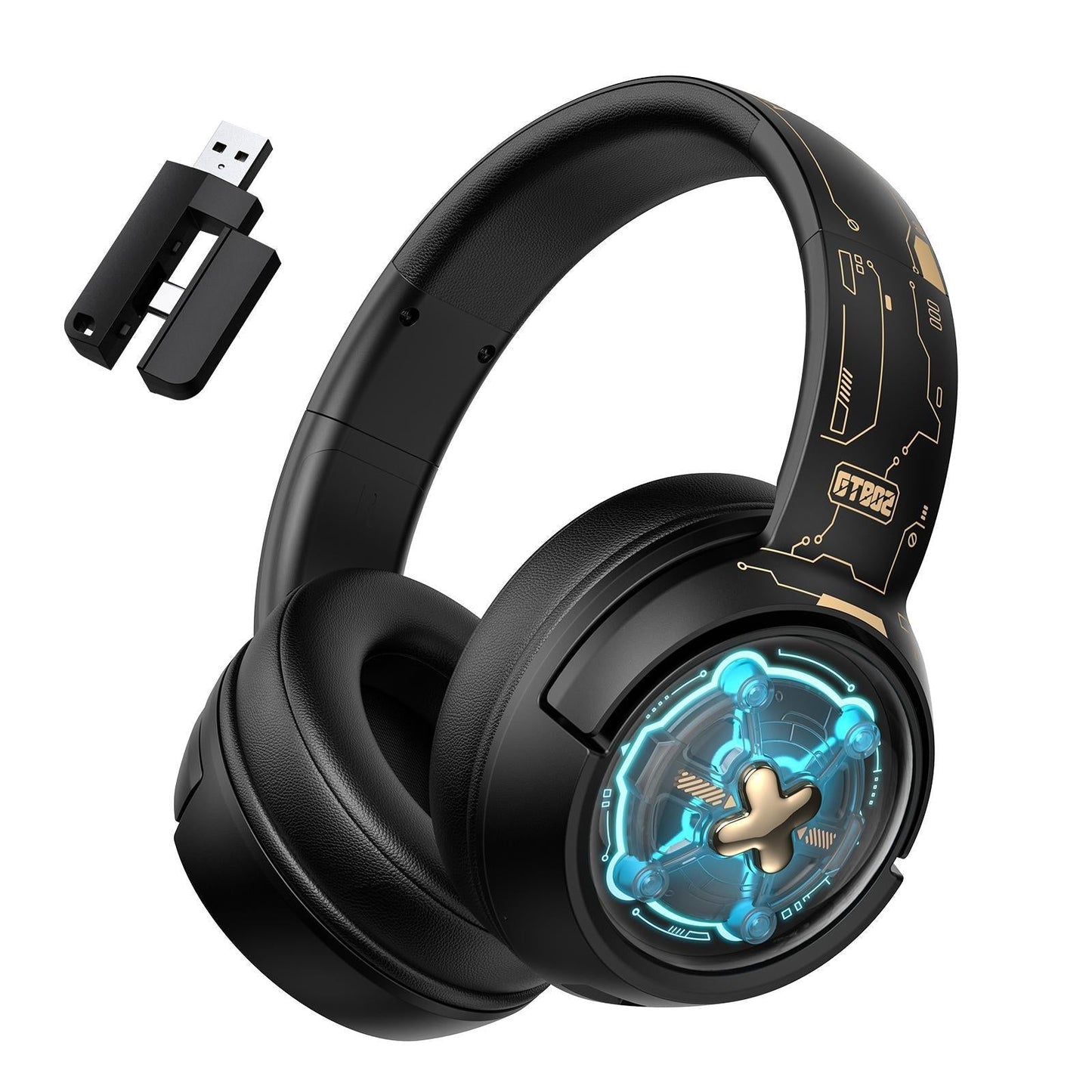 ONIKUMA- Wireless Gaming Headset Gt802 - Black