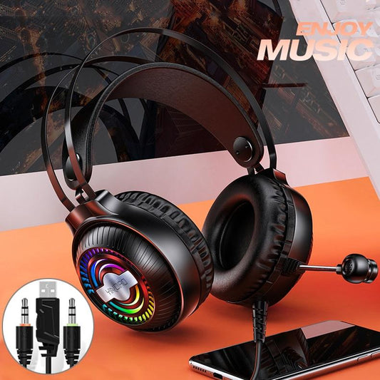 YINDIAO-Q4 Wired Gaming Headset With Mic Dual 3.5Mm + Usb - Black