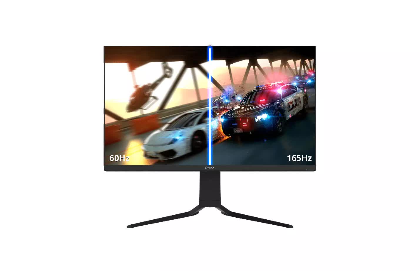 QMAX-QHD (2560 x 1440) Gaming Computer Monitor 27 IPS panel Flat 165Hz 1ms Adaptive Sync with Speakers Height Adjustable