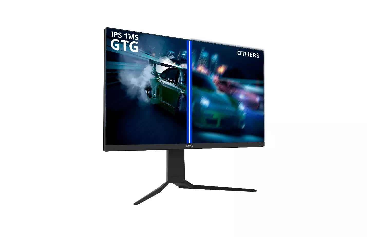 QMAX-QHD (2560 x 1440) Gaming Computer Monitor 27 IPS panel Flat 165Hz 1ms Adaptive Sync with Speakers Height Adjustable