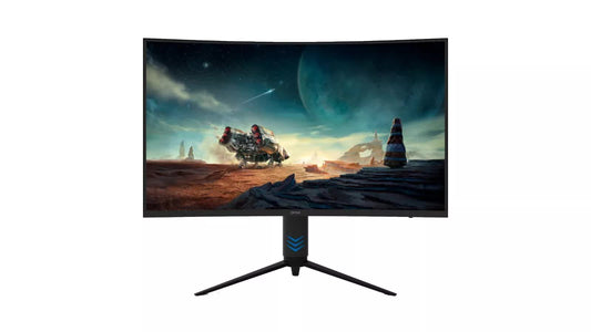 QMAX-27" Gaming Monitor Curved QHD 165Hz 2560*1440p 1ms with Build in Speakers Height Adjustable