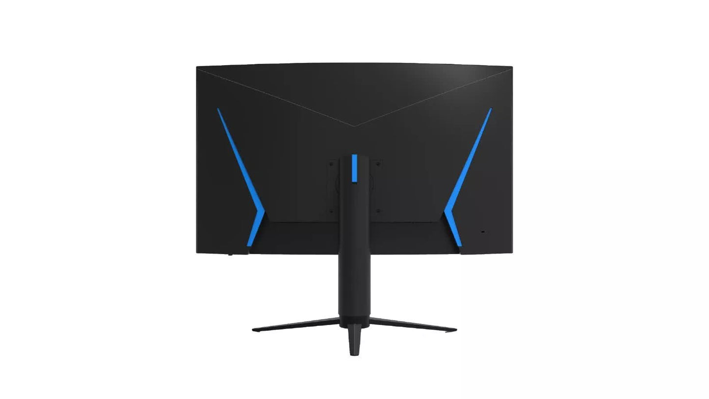QMAX-31.5" Gaming Monitor Curved QHD 165Hz 2560*1440p 1ms with Build in Speakers Height Adjustable