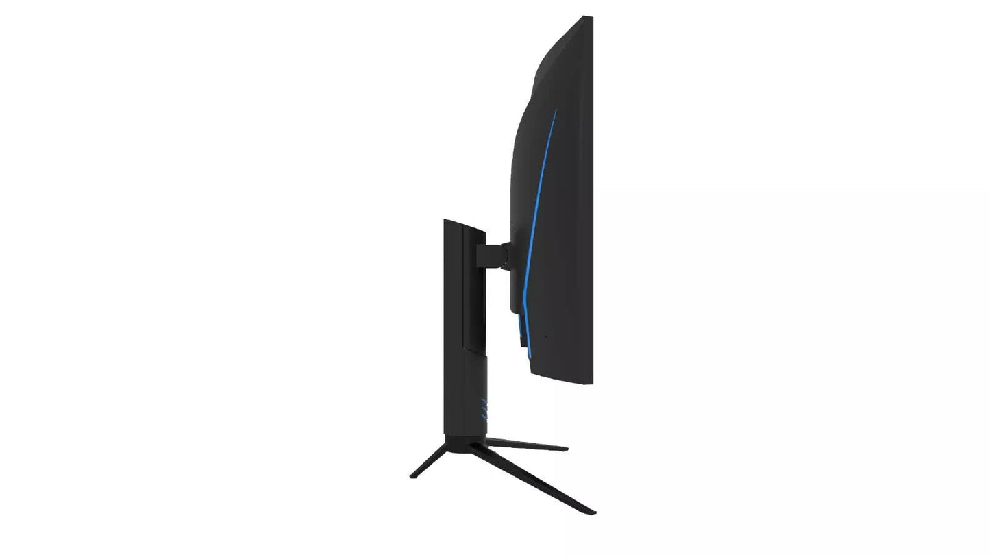 QMAX-31.5" Gaming Monitor Curved QHD 165Hz 2560*1440p 1ms with Build in Speakers Height Adjustable